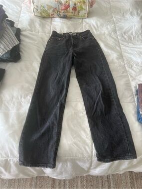 Levi's Black Straight Leg Jeans